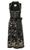 DEX - Sheer Champagne Sequin Gown - Designer Dress hire 