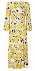 GHOST - Luisa Floral Midi Dress - Rent Designer Dresses at Girl Meets Dress