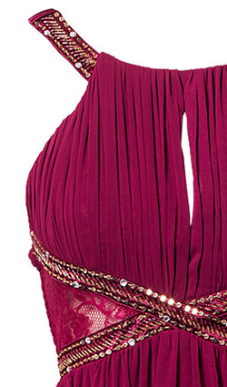 LITTLE MISTRESS - Maxi Purple Dress - Designer Dress hire