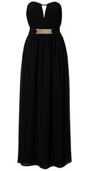 LITTLE MISTRESS - V-Front Long Dress - Rent Designer Dresses at Girl Meets Dress