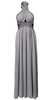 LITTLE MISTRESS - Grey Floral Cocktail Dress - Designer Dress hire 