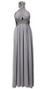 ELLIOT CLAIRE - Jewelled Silver Gown - Designer Dress hire