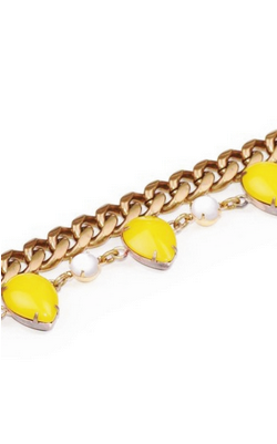 LULU FROST - Teardrop Bracelet Yellow - Designer Dress hire