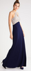 MASCARA - Navy Encrusted Gown - Designer Dress hire