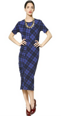 MARC BY MARC JACOBS - Checked Stretch Dress - Designer Dress Hire