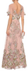 MARCHESA NOTTE - Metallic Embroidered Tulle Gown - Designer Dress hire