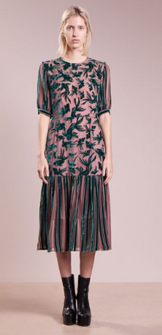 MARKUS LUPFER - Fish Velvet Cocktail Dress - Designer Dress hire