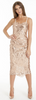 ADRIANNA PAPELL - Silver Sequin Mermaid Gown - Designer Dress hire 