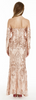 MATTEO - Camilla Gold Sequin Gown - Designer Dress hire