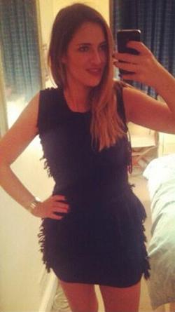 McQ ALEXANDER MCQUEEN - Fringe Peplum Dress - Designer Dress hire