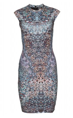 McQ ALEXANDER MCQUEEN - Digitally Printed Dress - Designer Dress hire