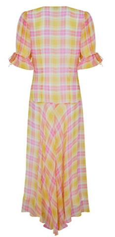 GHOST - Megan Poppy Tartan Dress - Designer Dress hire