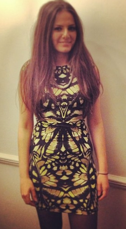 McQ ALEXANDER MCQUEEN - Camouflage Print Dress - Designer Dress hire