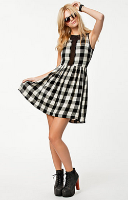 NEUW - Spector Check Dress - Designer Dress hire