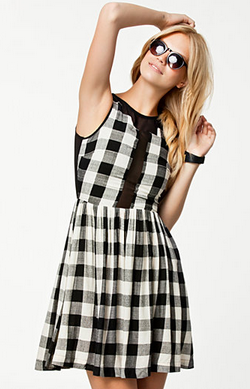 NEUW - Spector Check Dress - Designer Dress hire