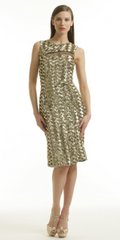 BADGLEY MISCHKA - Sequin Cut Out Dress - Designer Dress Hire