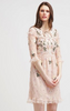 NEEDLE & THREAD - Floral Embroidered Pink Dress - Designer Dress hire