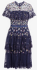 CLUB L - Flocked Fishtail Maxi Dress - Designer Dress hire 