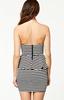 NOTION 1.3 - Peplum Striped Dress - Designer Dress hire