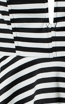 NOTION 1.3 - Peplum Striped Dress - Designer Dress hire