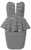 NOTION 1.3 - Peplum Striped Dress - Designer Dress hire