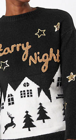 M&S COLLECTION - Starry Night Christmas Jumper - Designer Dress hire