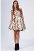 OPULENCE ENGLAND - Gold Sequin Prom Dress - Designer Dress hire