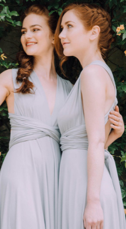 WILLOW & PEARL - Willow Multiway Periwinkle Dress - Designer Dress hire