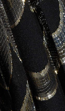 PERSEVERANCE LONDON - Ruffled Metallic Gown - Designer Dress hire