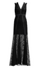 RAISHMA - Black Beaded Maxi Dress - Designer Dress hire 