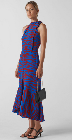 WHISTLES - Peria Tiger Print Silk Dress - Designer Dress hire