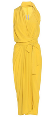 RICK OWENS - Yellow Wrap Dress - Rent Designer Dresses at Girl Meets Dress