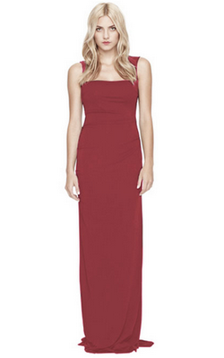 NICOLE MILLER - Felicity Gown Red - Designer Dress hire