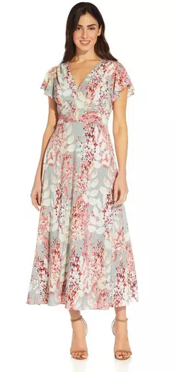 Waterfall Skirt Floral Dress Rent Adrianna Papell Dresses Girl