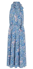 ADRIANNA PAPELL - Floral Printed Tie Neck Dress - Rent Designer Dresses at Girl Meets Dress