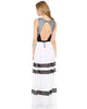 ALICE AND OLIVIA - Rae Pleated Stripe Dress - Designer Dress hire