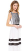 ALICE AND OLIVIA - Rae Pleated Stripe Dress - Designer Dress hire