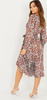 QUIZ - Animal Satin Midi Dress - Designer Dress hire