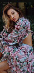 ANNE LOUISE - Rosa Long Sleeve Dress - Designer Dress Hire