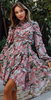 ANNE LOUISE - Rosa Long Sleeve Dress - Designer Dress hire