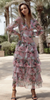ANNE LOUISE - Rose Ruffle Dress - Designer Dress hire