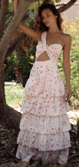 ANNE LOUISE - Touch Of Rose Dress - Designer Dress Hire