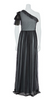 RAISHMA - Black Beaded Maxi Dress - Designer Dress hire