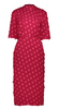 BCBGMAXAZRIA - Cerise Dotted Midi Dress - Designer Dress hire