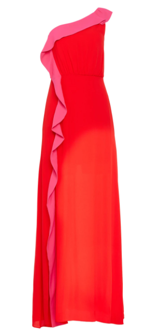 Harper One Shoulder Ruffle Gown Rent BCBGMAXAZRIA dresses Girl