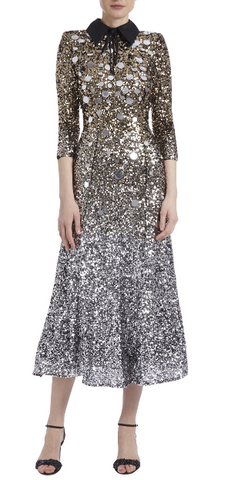 BADGLEY MISCHKA - Sequin Shirtdress - Designer Dress hire