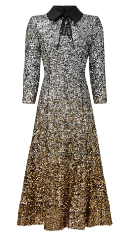 BADGLEY MISCHKA - Sequin Shirtdress - Designer Dress hire