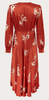 GHOST - Millie Dress Rust Bouquet - Designer Dress hire