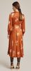 GHOST - Millie Dress Rust Bouquet - Designer Dress hire