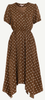 QUIZ - Pink Sequin Wrap Midi Dress - Designer Dress hire 